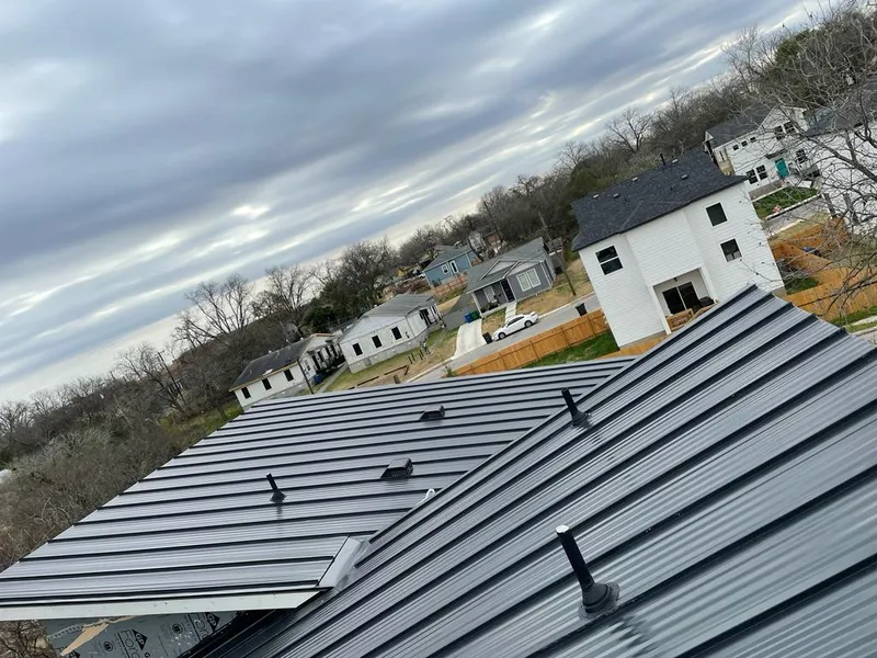 Standing seam metal roof panels with vents for Skylight Repair in Bensenville